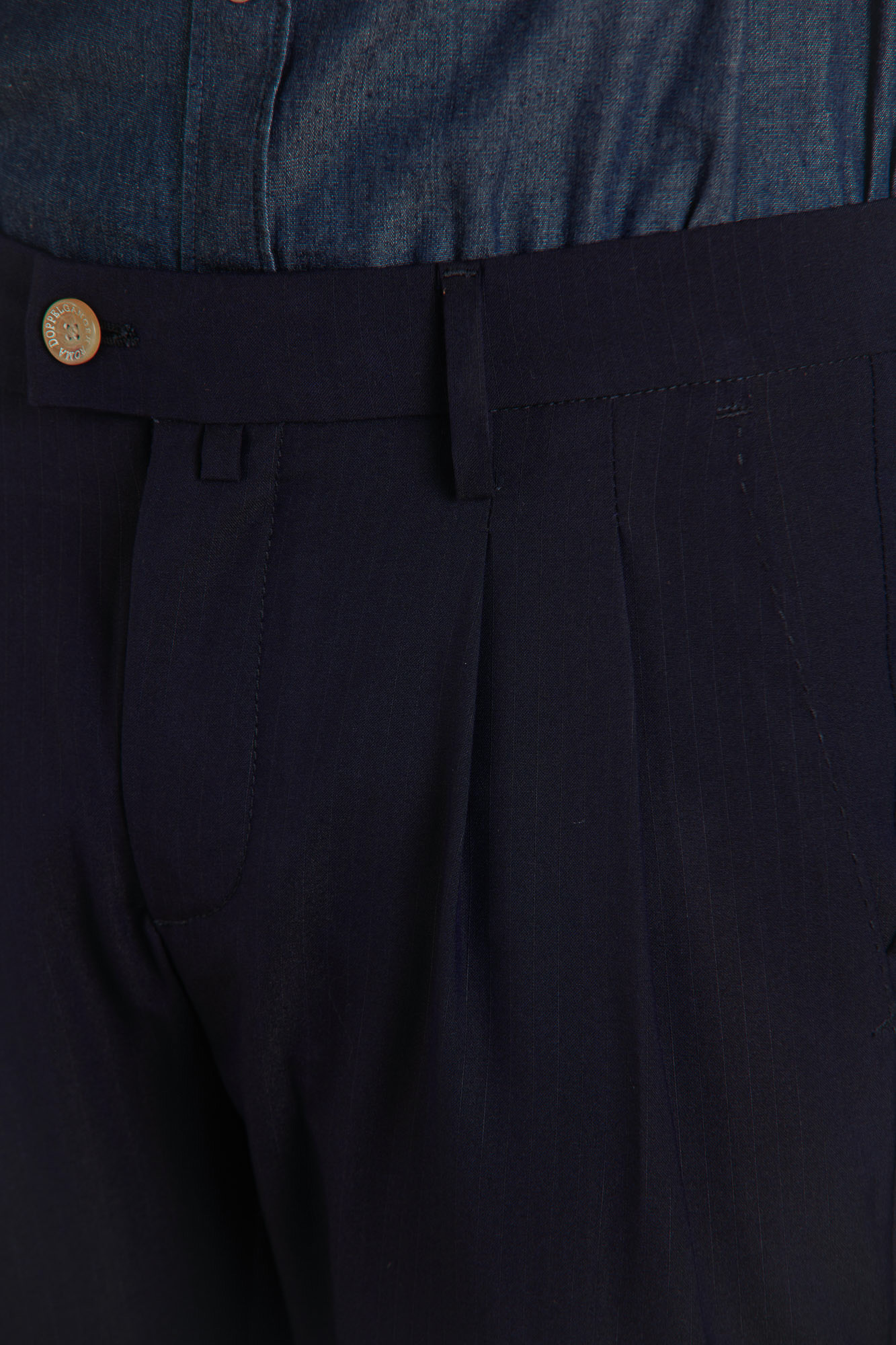 Pantalone classico con risvolto image number null