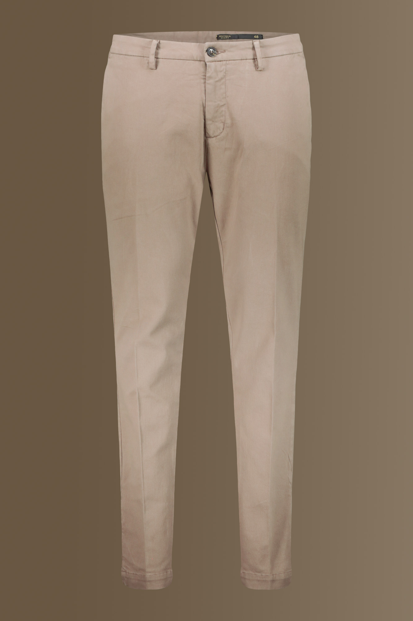 Pantalone classico chino twill elasticizzato image number null