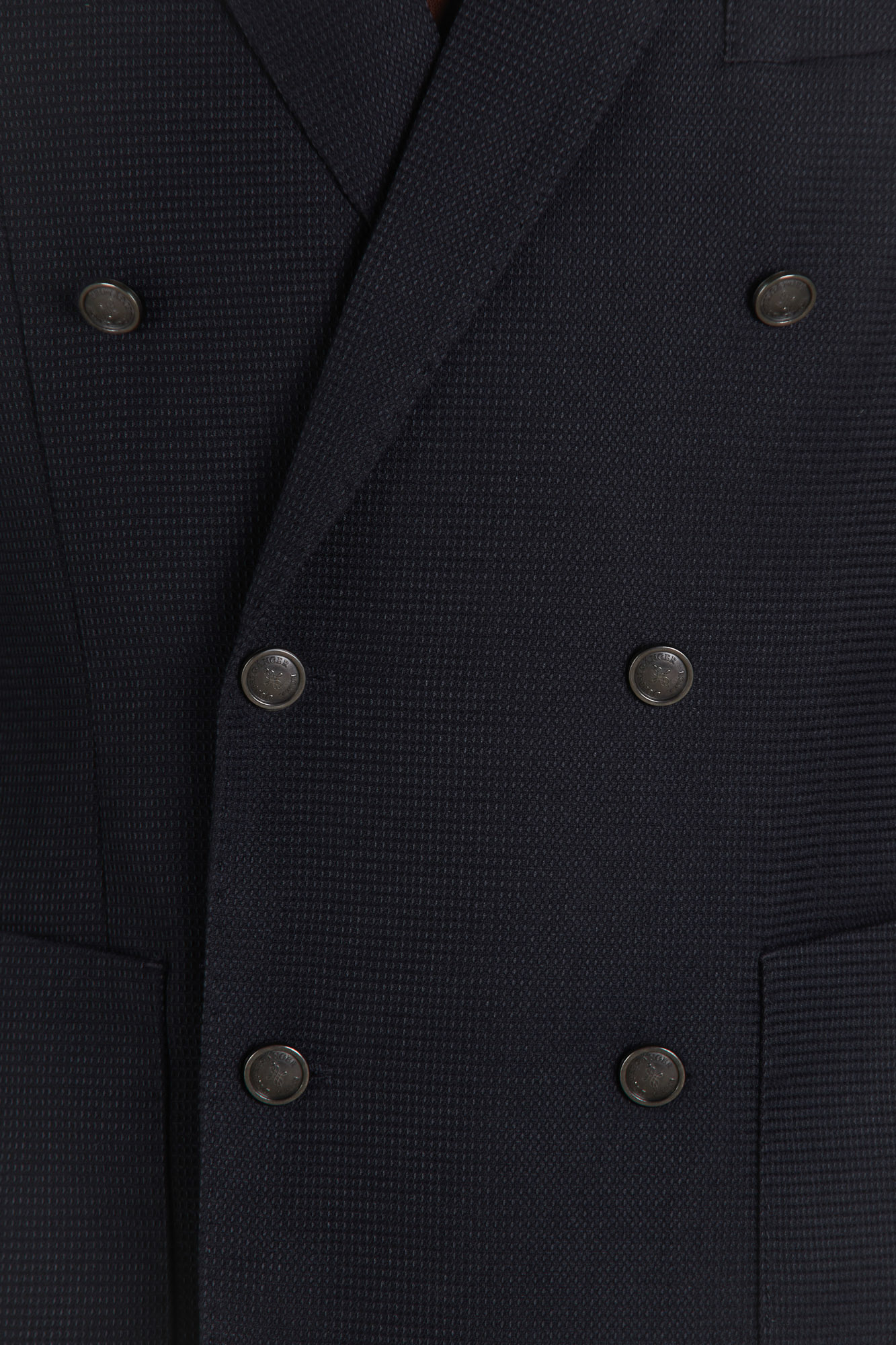 Double breasted jacket peak lapel with patch pockets image number null