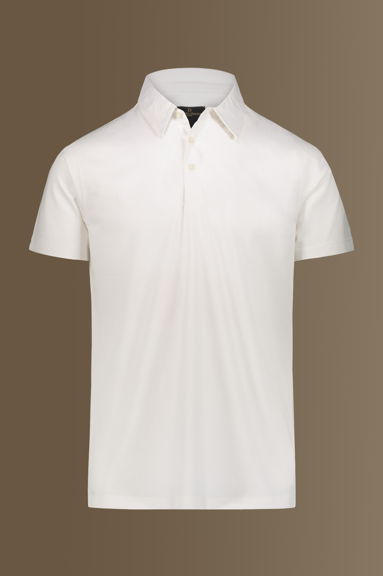 Short sleeves polo pure cotton jersey image number null