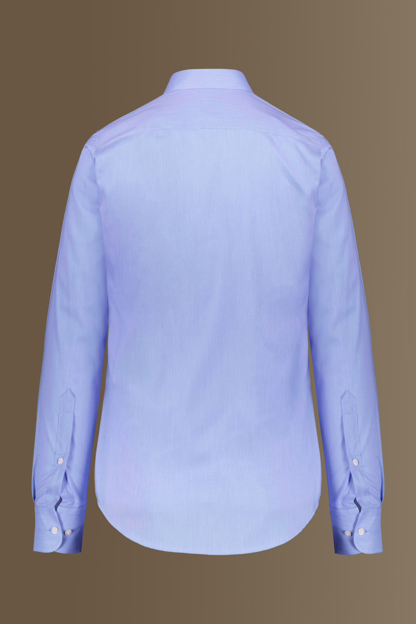Camicia classica collo francese 100% cotone tinto filo a righe sottili image number null