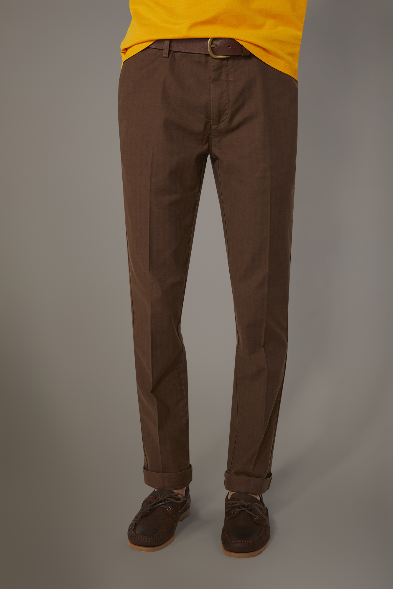 Regular fit chino trousers herringbone construction image number null