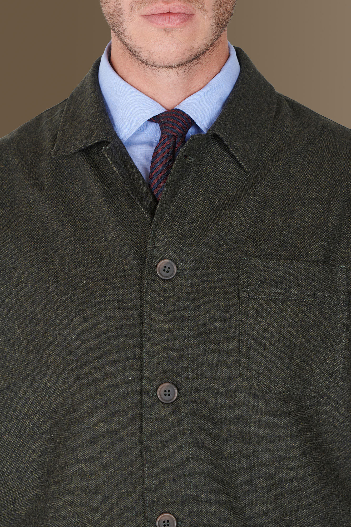 Birdseye jacket wool blend made in italy image number null