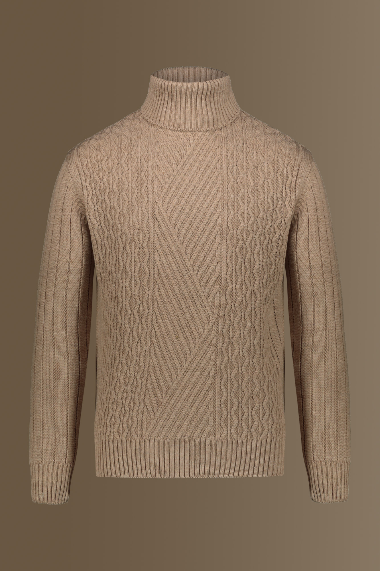Turtle neck swater, wool blend image number null