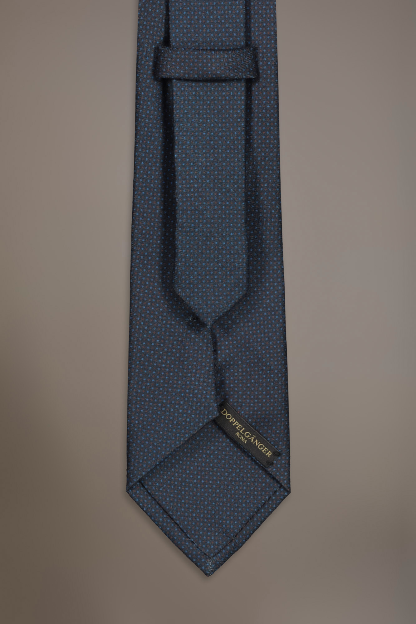 Micro pois fancy wool touch tie image number null