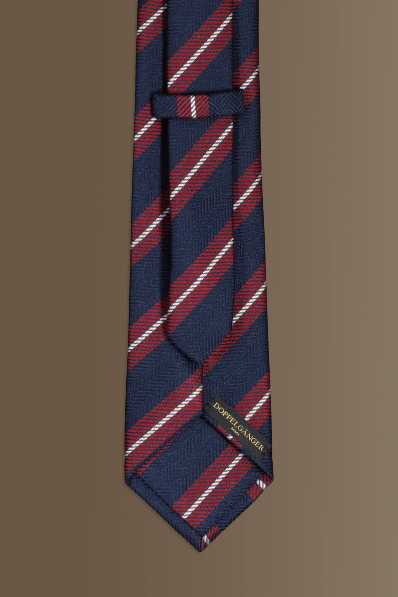Cravatta uomo blue misto bamboo regimental image number null