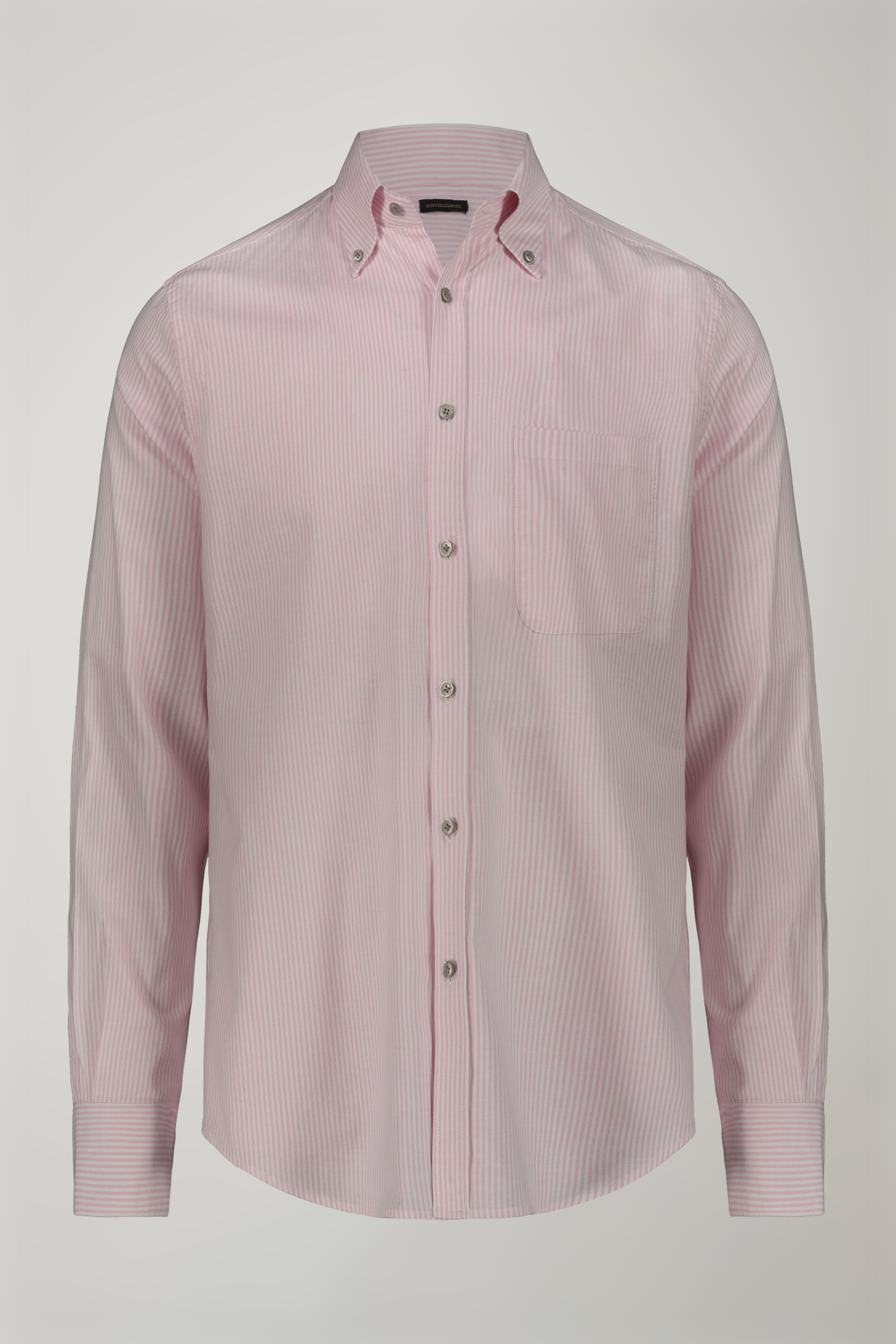 Chemise classique pour homme à col boutonné, tissu oxford rayé ultra léger, coupe confort image number null
