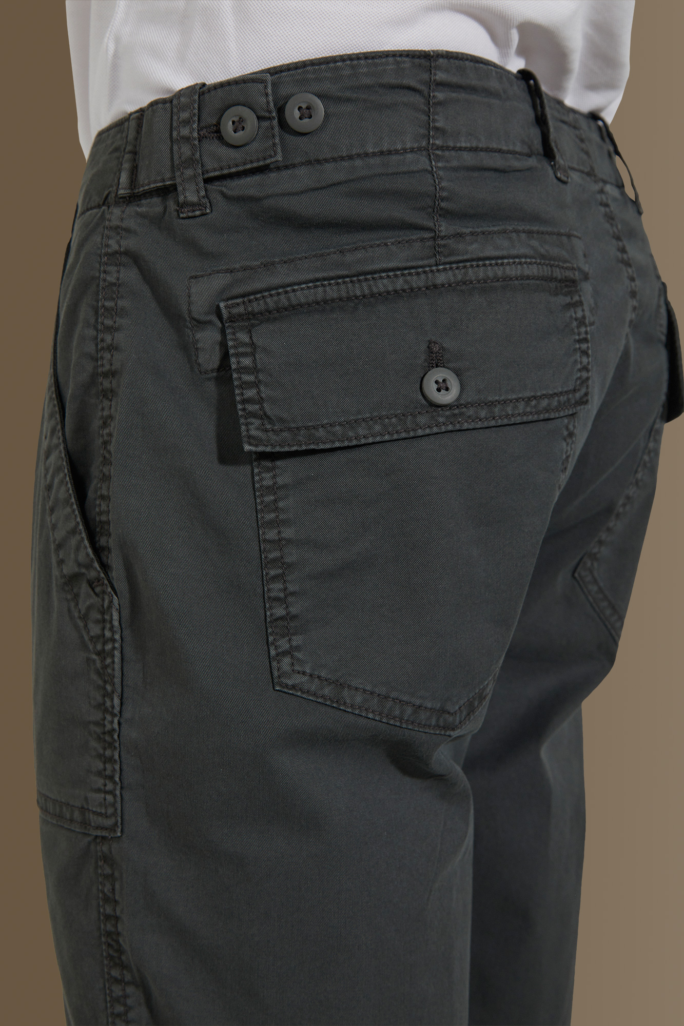 Pantalone fatigue uomo costruzione twill elasticizzato image number null
