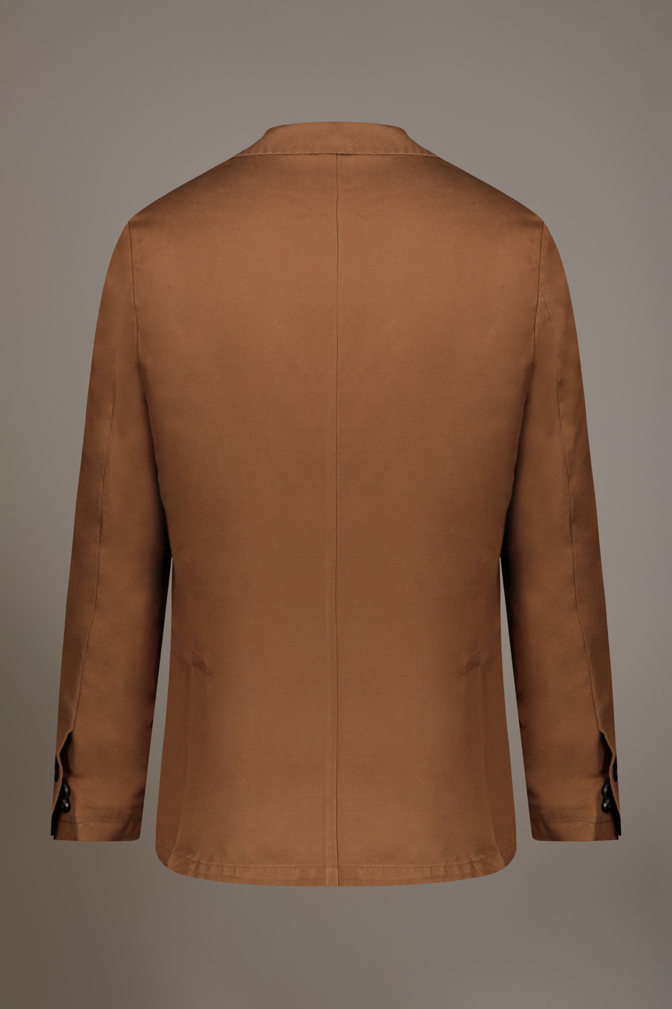 Single breasted linen blend jacket with flap pocket image number null