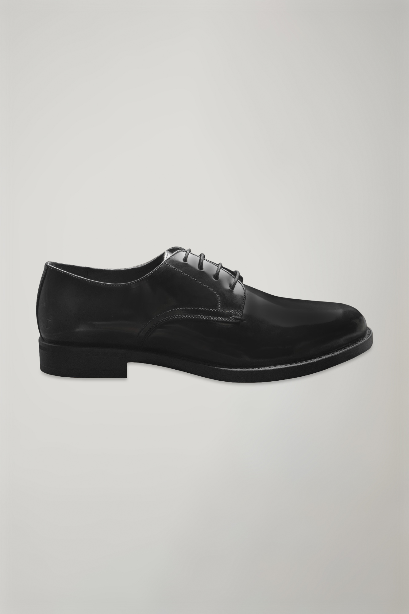 Men's 100% leather derby shoe with rubber bottom image number null