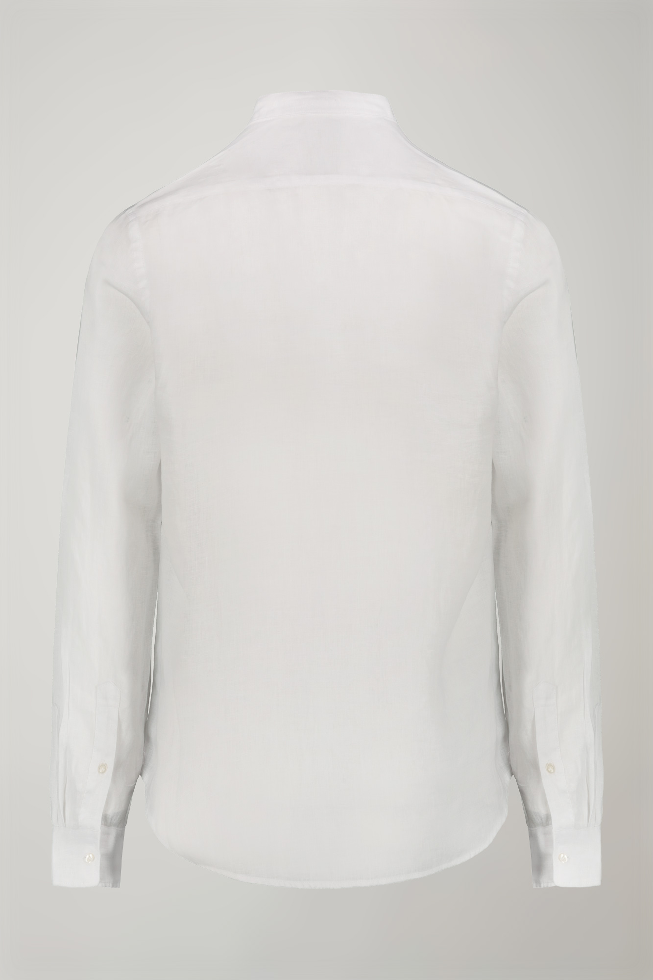 Camicia casual uomo collo coreano 100% lino comfort fit image number null