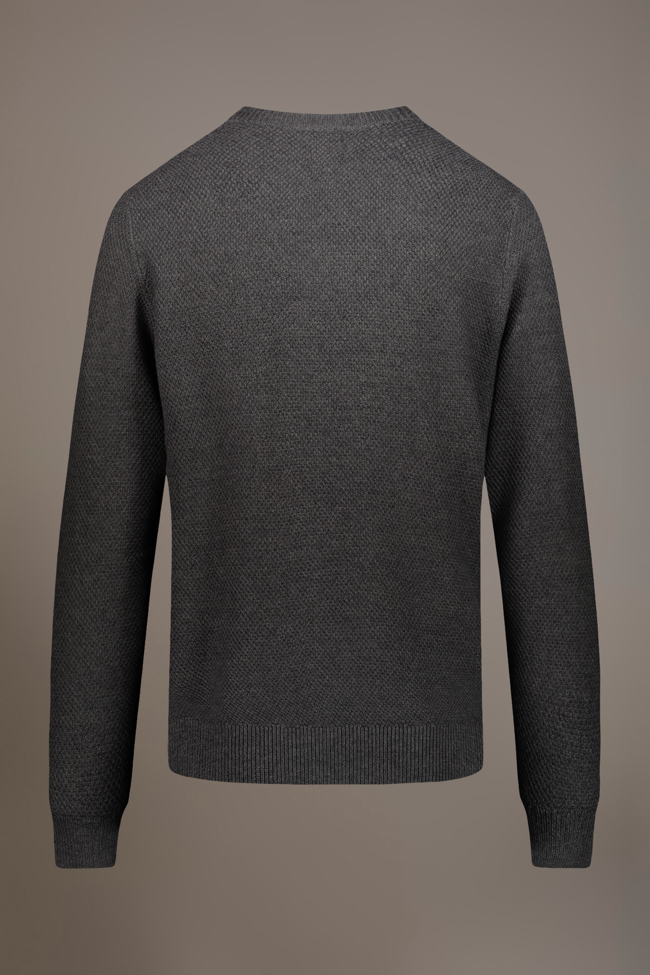 Maglia girocollo lavorazione a nido d'ape image number null