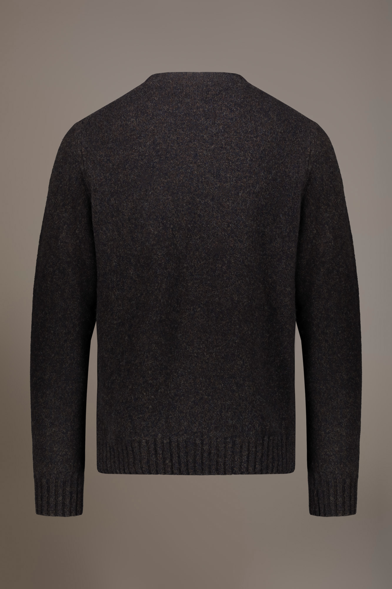 Lambswool blend round neck sweater image number null