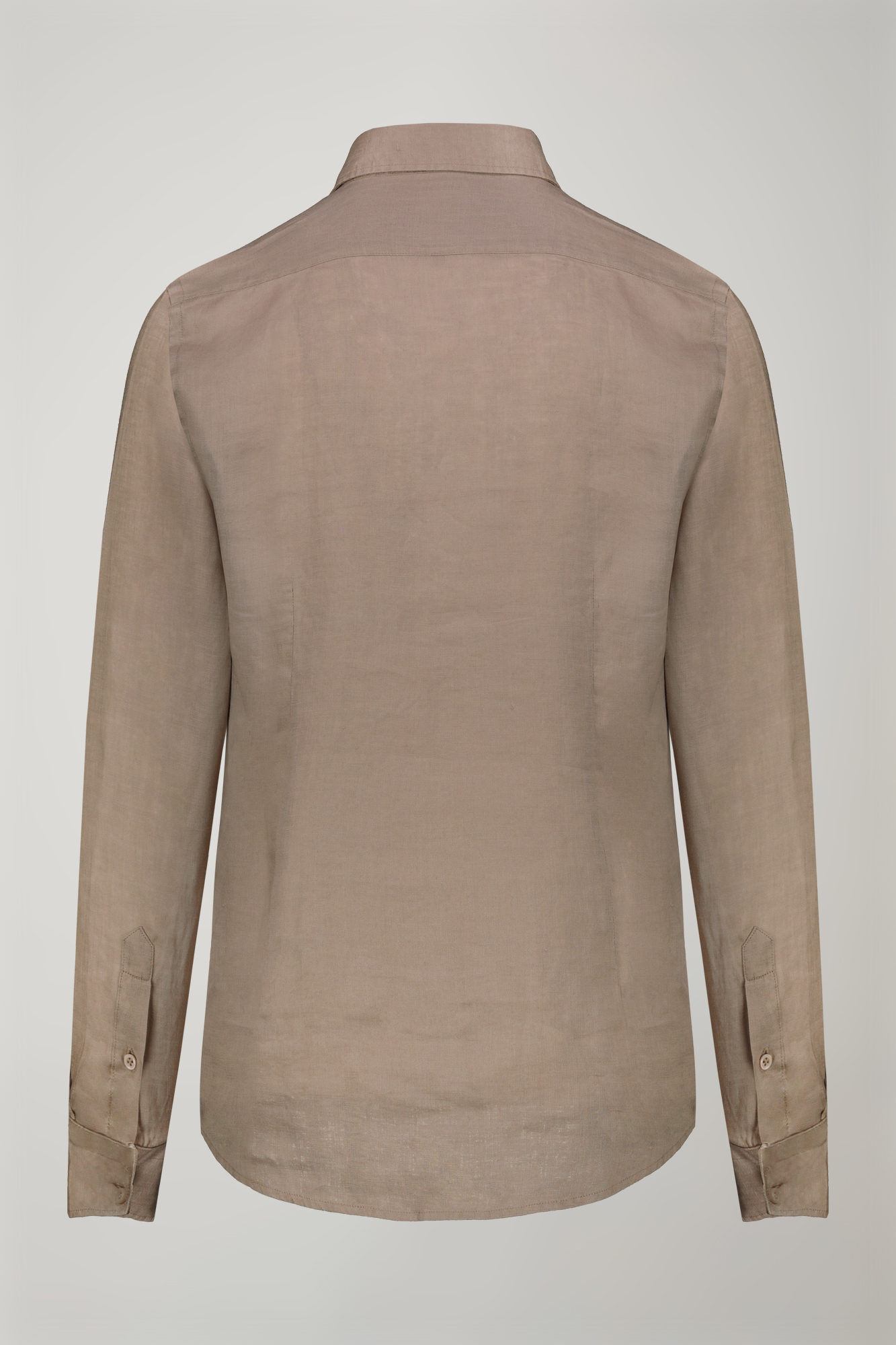 Camicia casual uomo collo classico 100% lino comfort fit image number null