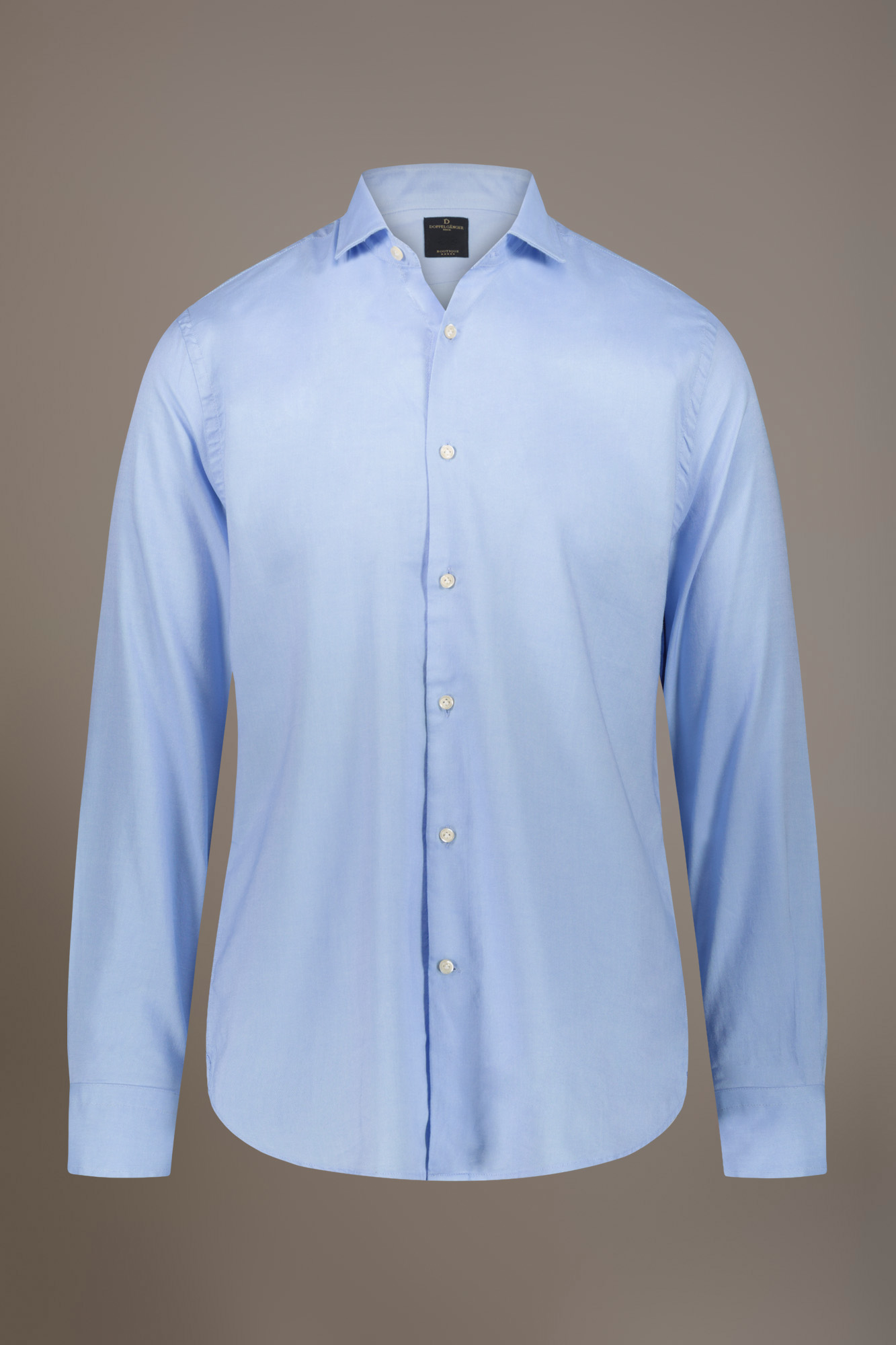 Classic shirt with french collar comfort fit oxford fabric image number null