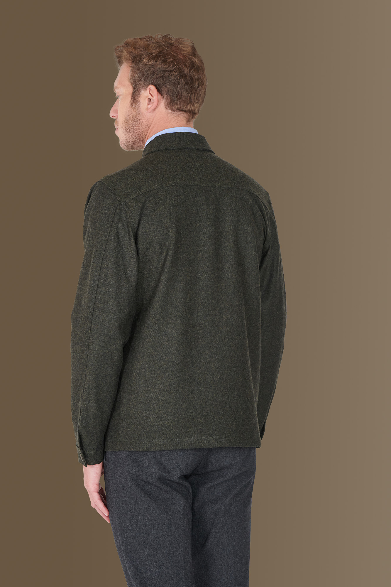 Birdseye jacket wool blend made in italy image number null