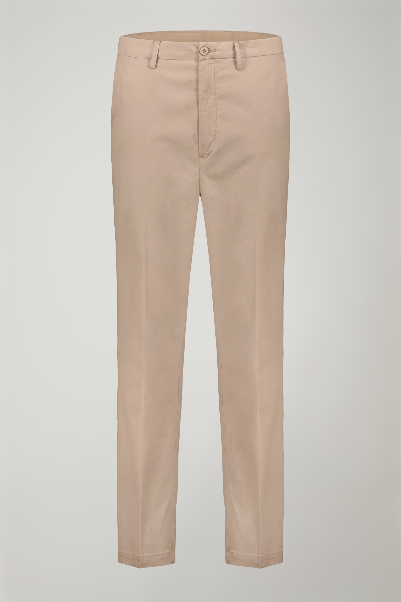 Pantalone uomo classico tessuto in cotone bacchettato tinto in capo regular fit image number null