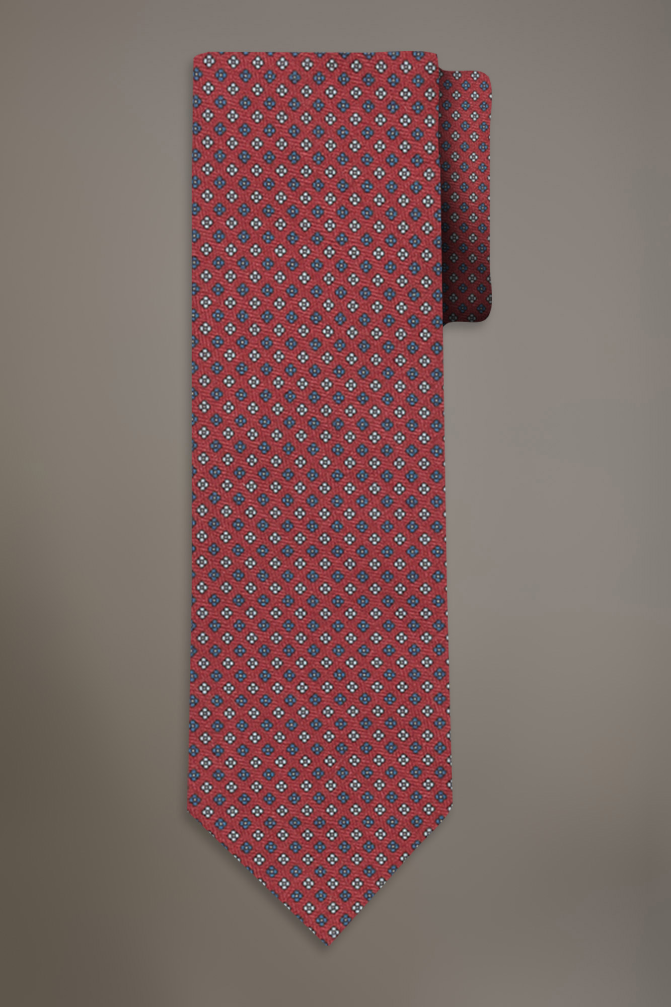 Printed fancy wool touch tie image number null