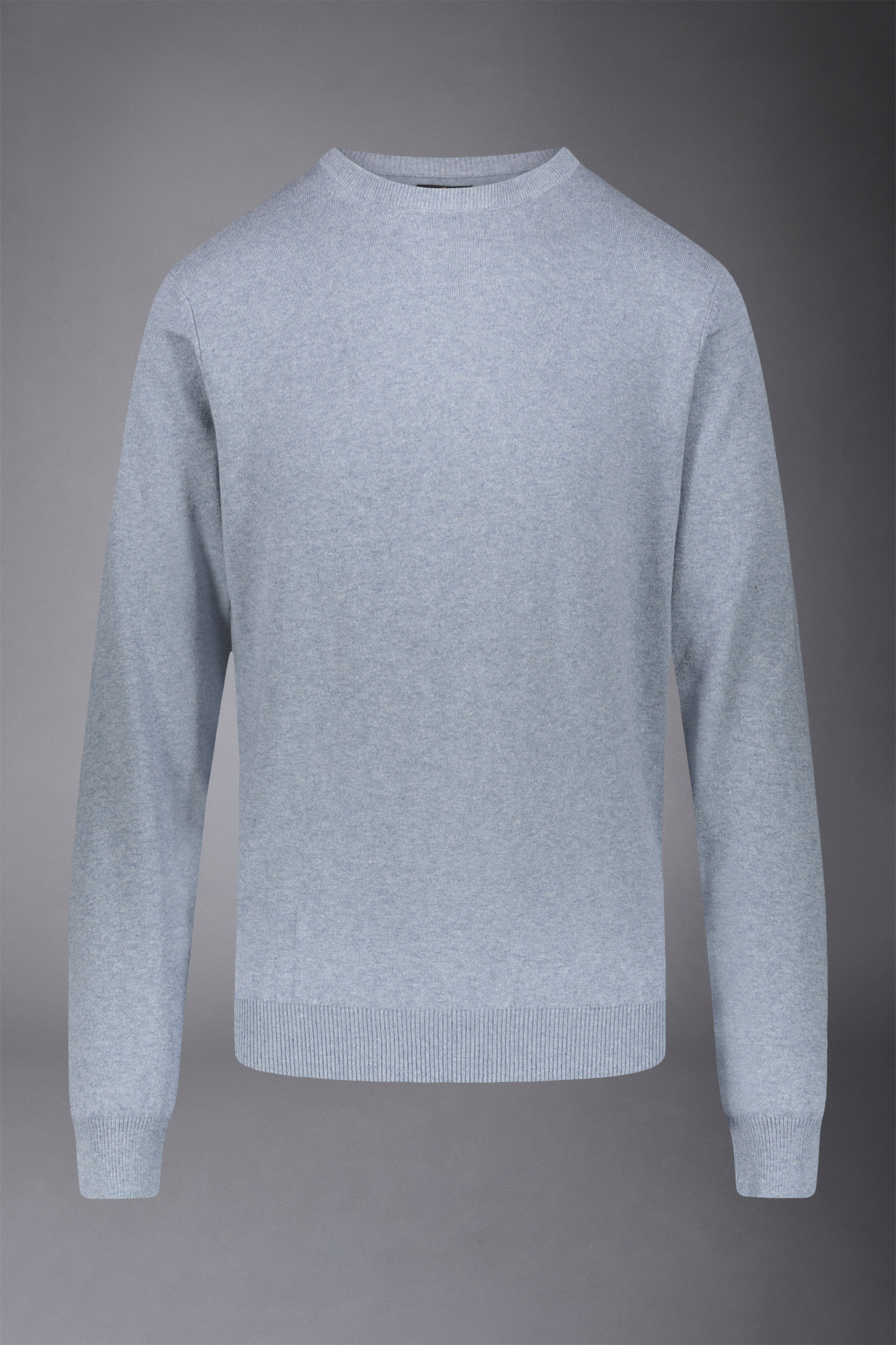 Pullover mit Rundhalsausschnitt aus Wolle und Baumwolle image number null