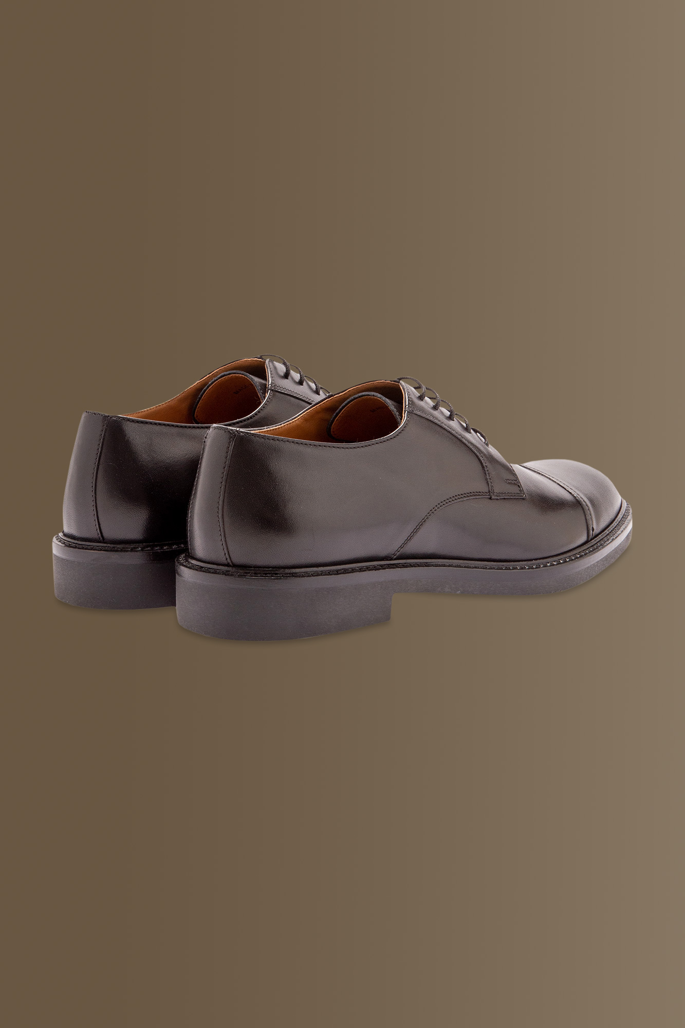 Derby cap toe shoes - 100% leather image number null