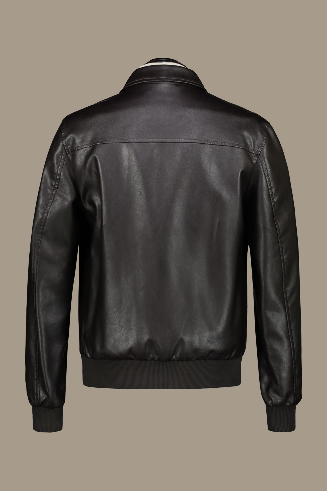 Eco-leather bomber jacket image number null
