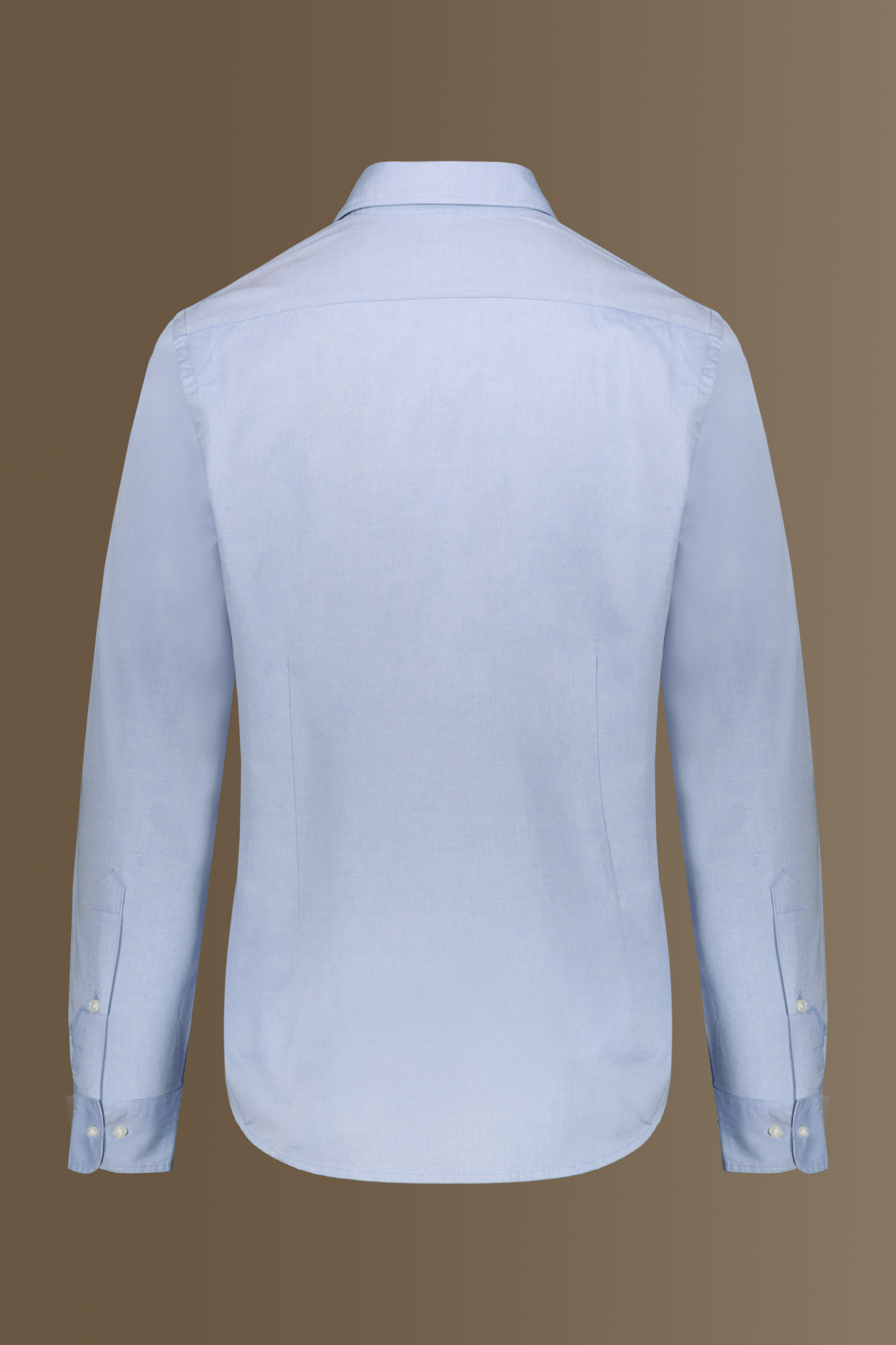 Camicia classica lavata uomo collo francese pin point image number null