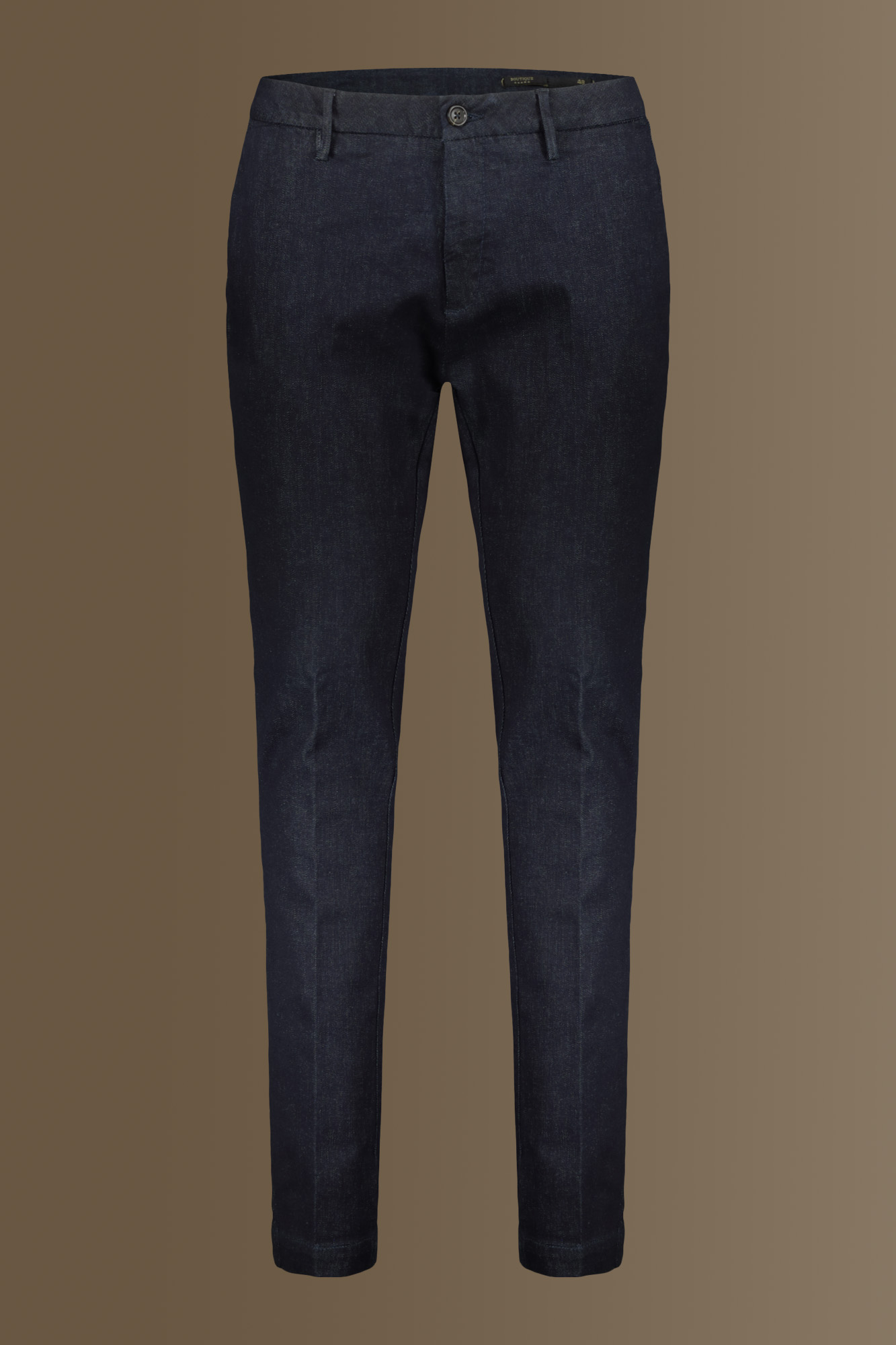 Denim chino trousers image number null