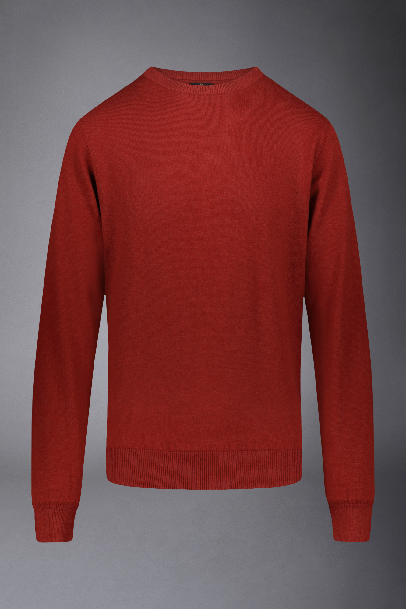 Pullover mit Rundhalsausschnitt aus Wolle und Baumwolle image number null
