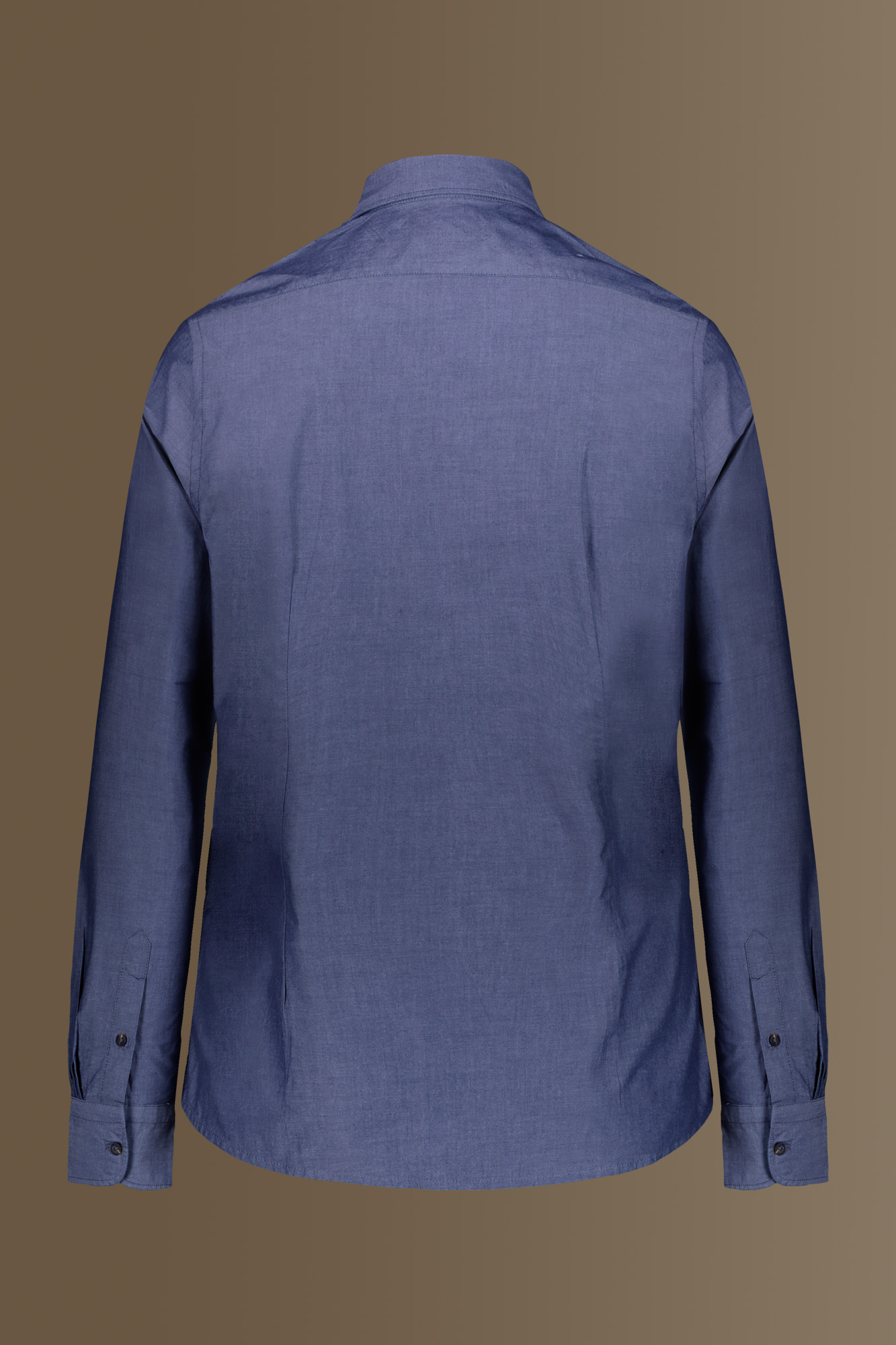 Camicia casual collo francese chambray image number null
