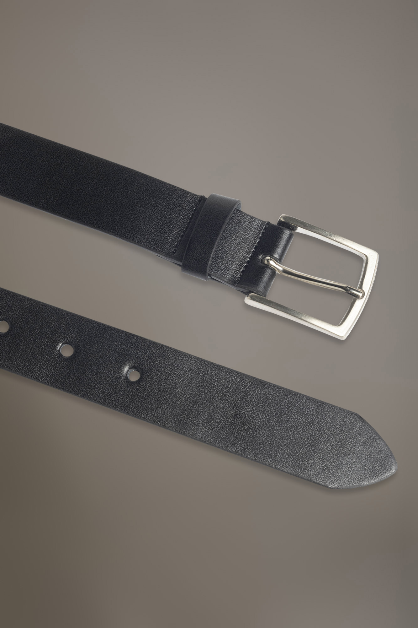 Cintura rivestita in pelle liscia made in Italy image number null