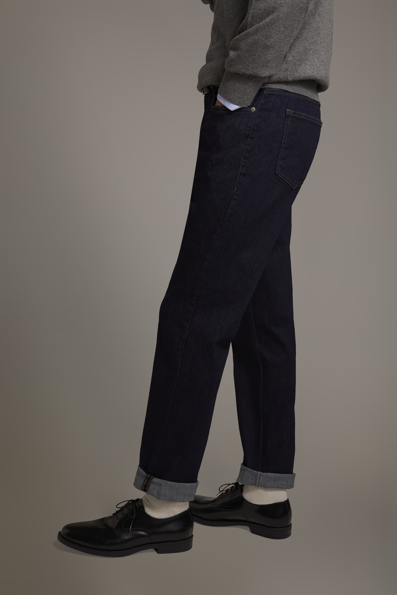 Jeans uomo 5 tasche regular fit tessuto denim image number null