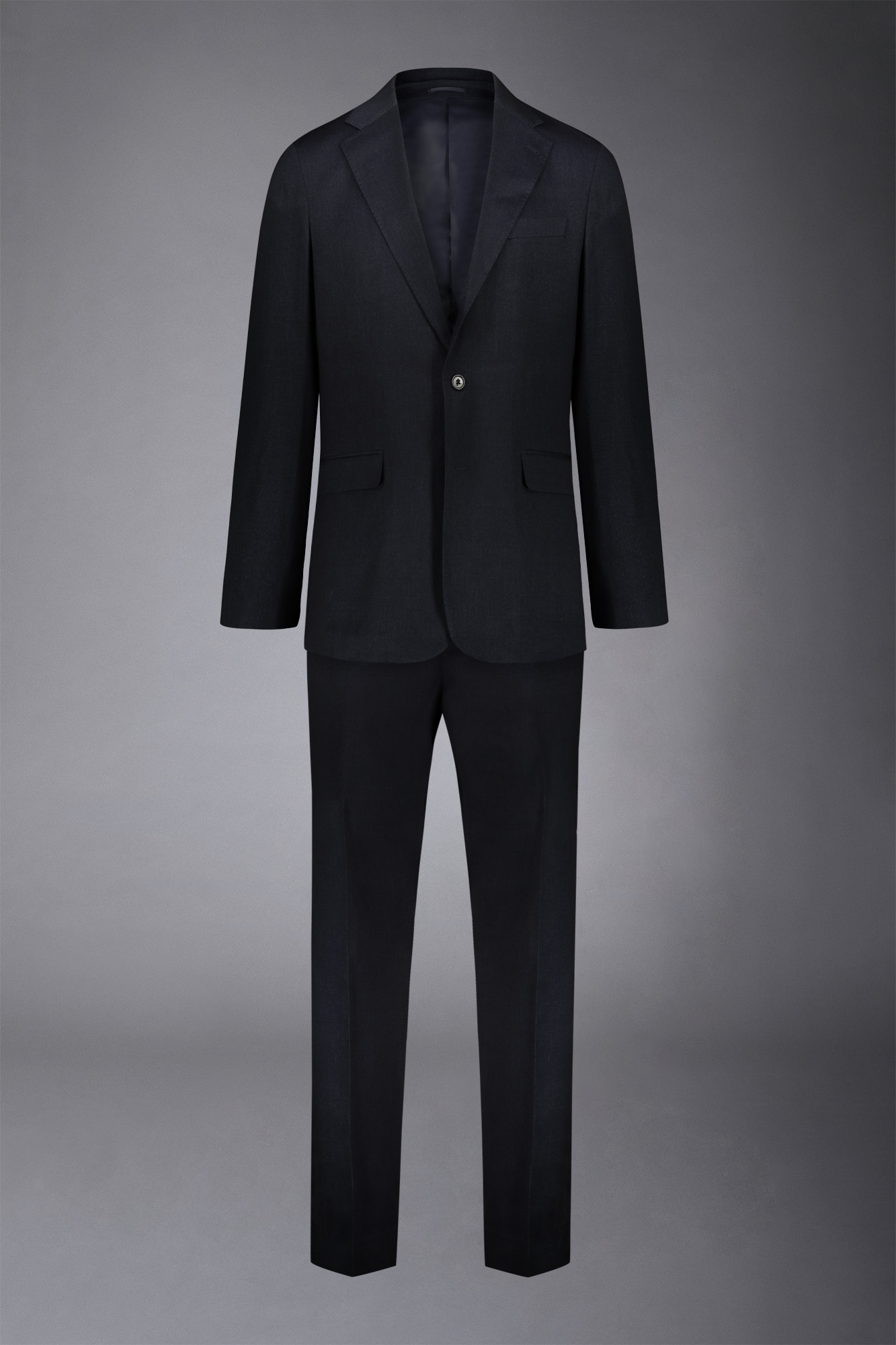 Men's single-breasted suit regular fit honeycomb fabric image number null