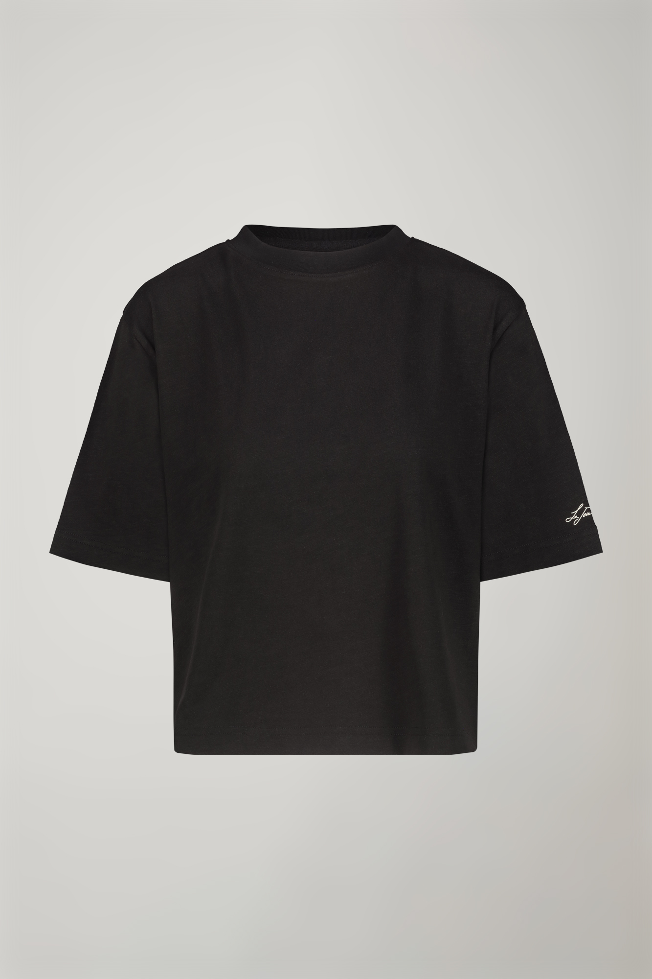 T-shirt femme à col rond 100 % coton coupe régulière image number null