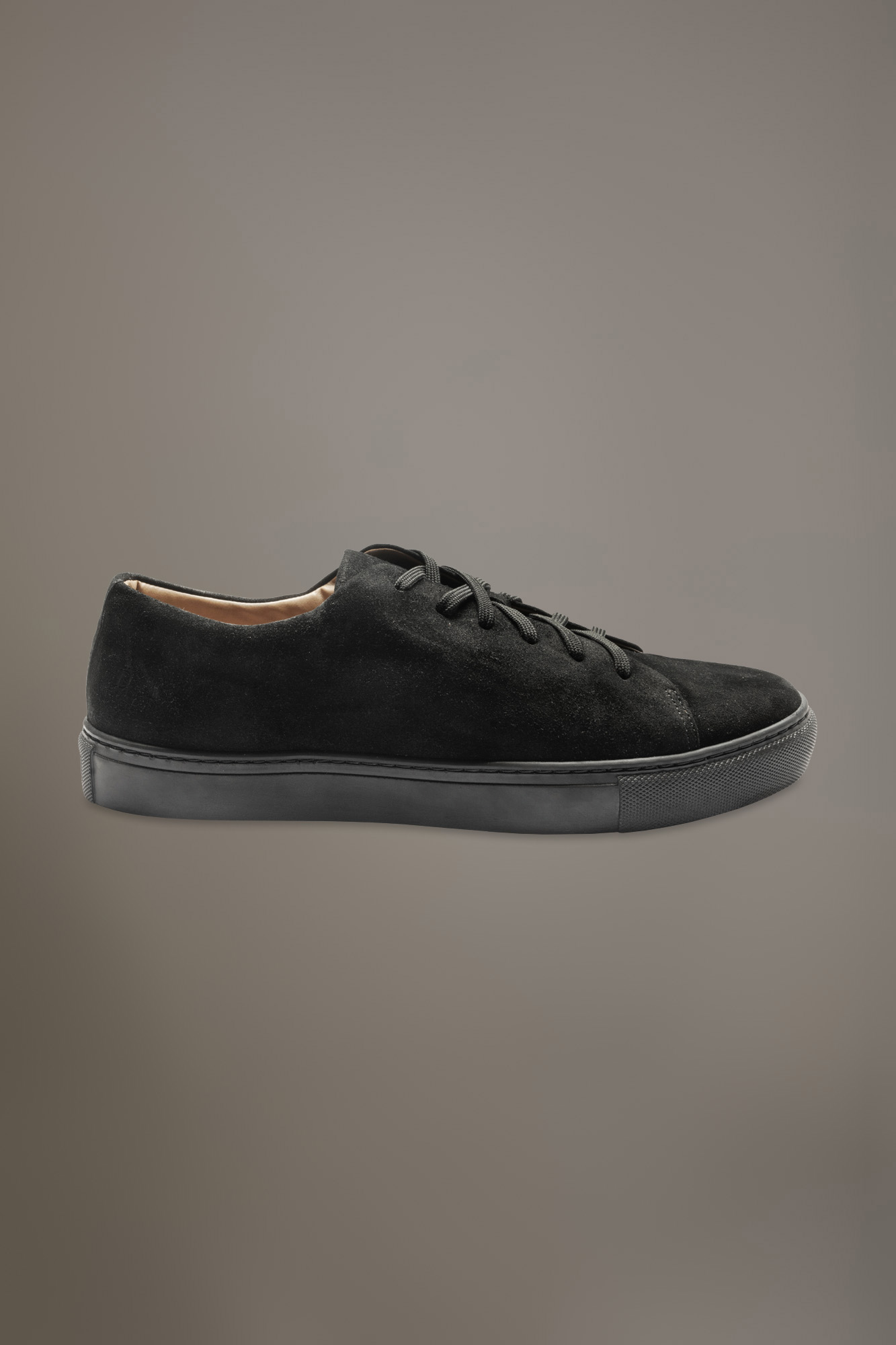 100% suede leather sneakers with rubber sole image number 1