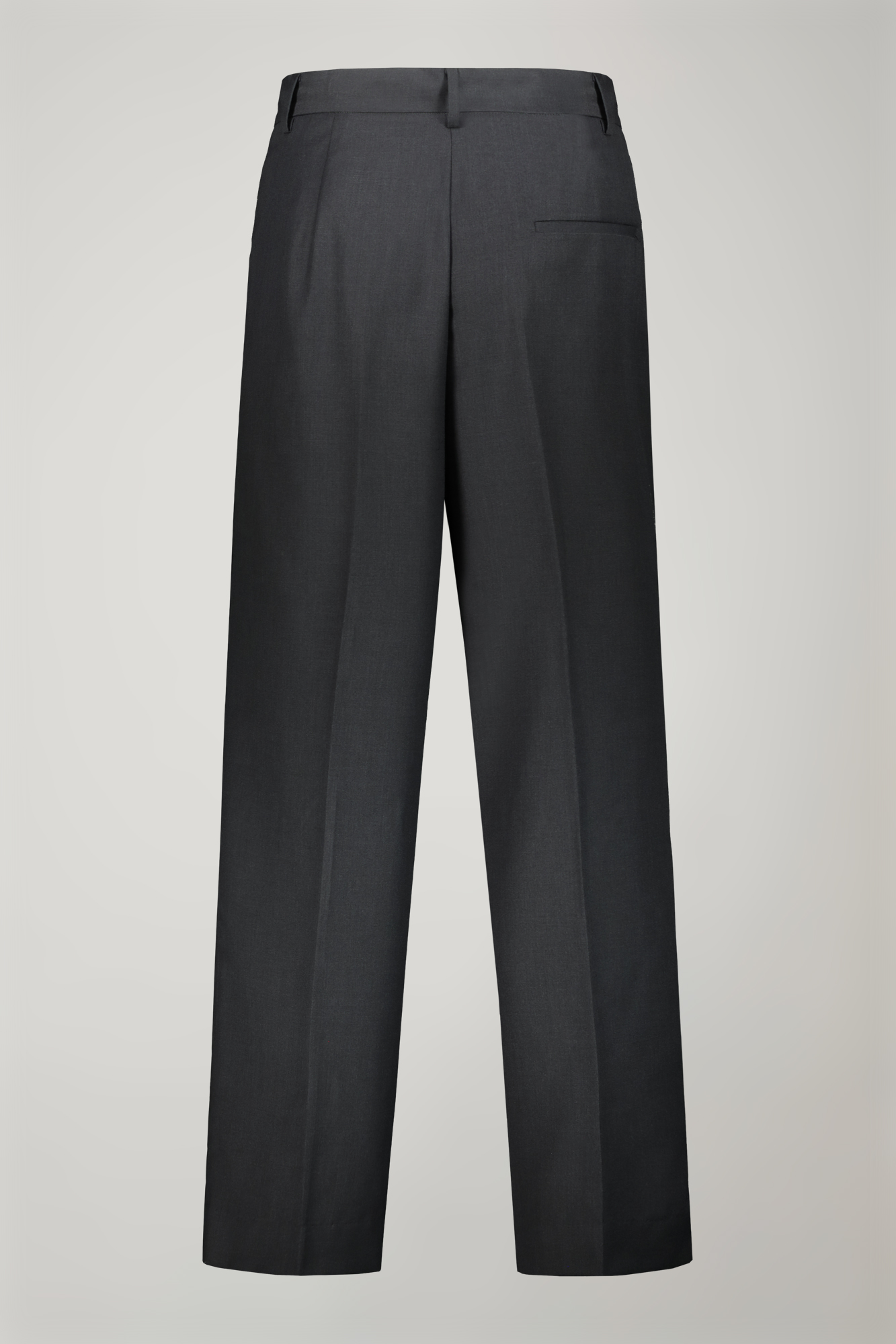 Women's plain pants with elastic on the sides image number null