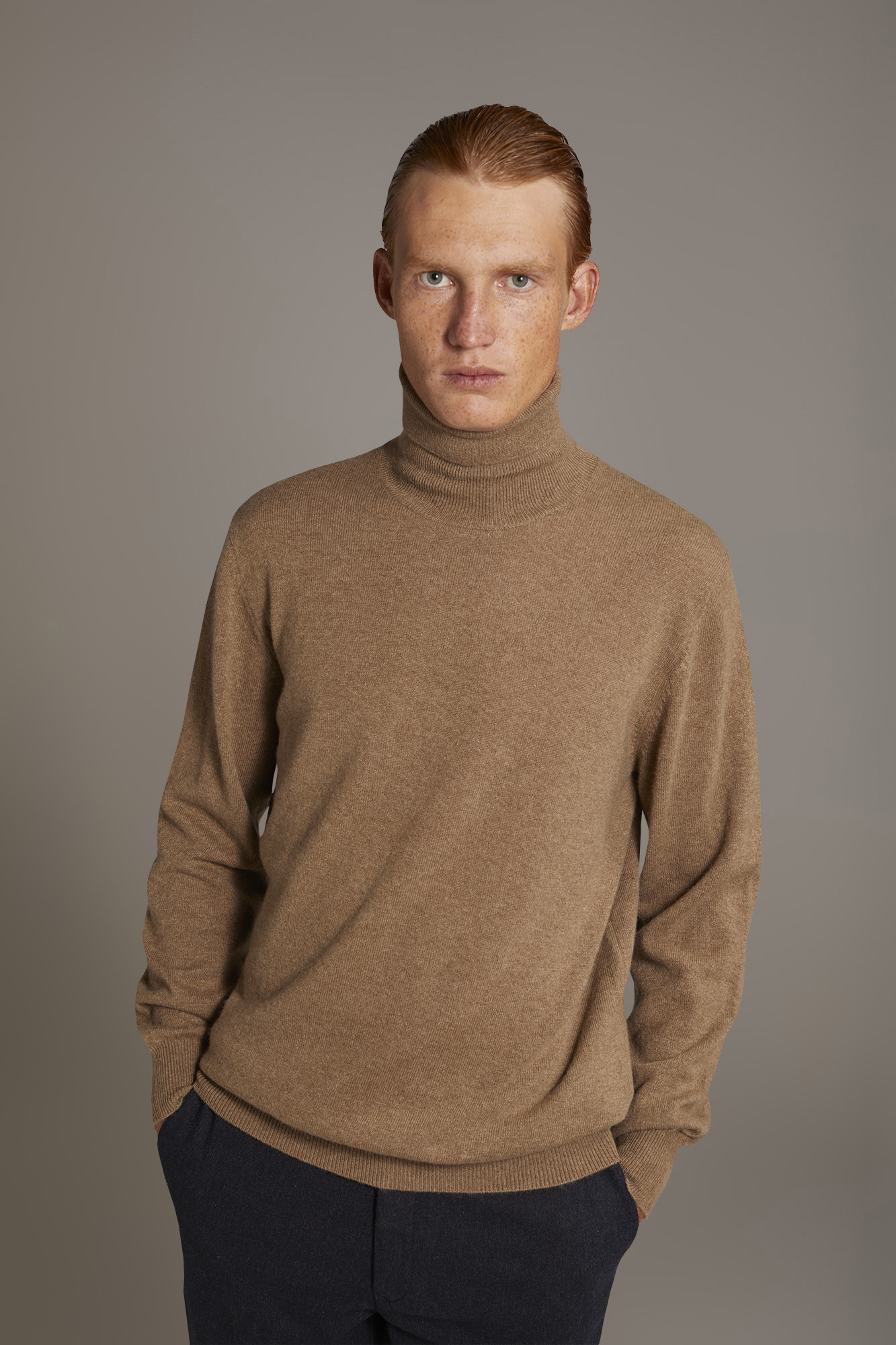 Turtleneck sweater 100% cachemire image number null