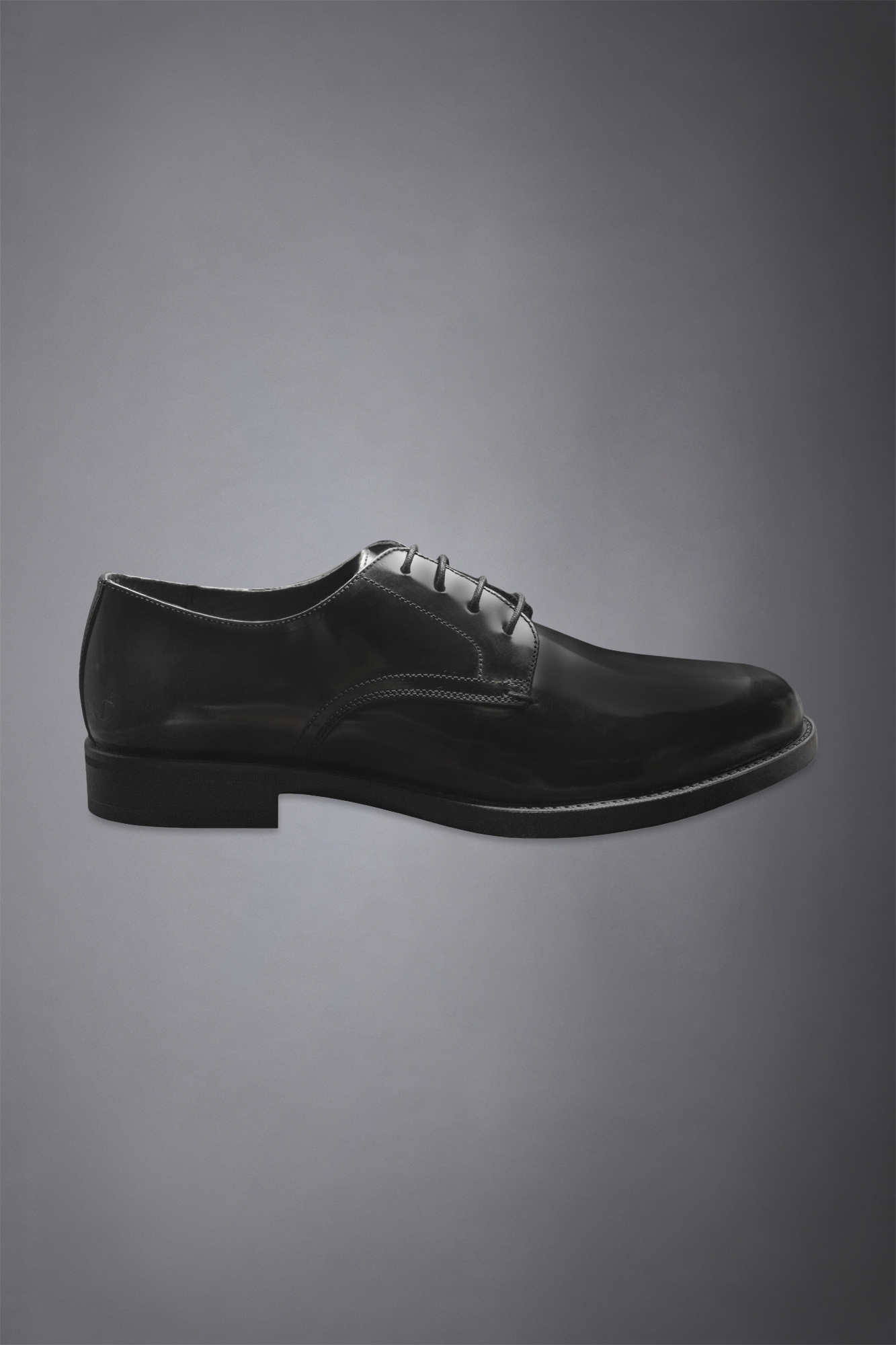 Scarpa derby 100% pelle abrasivata con suola in gomma image number null