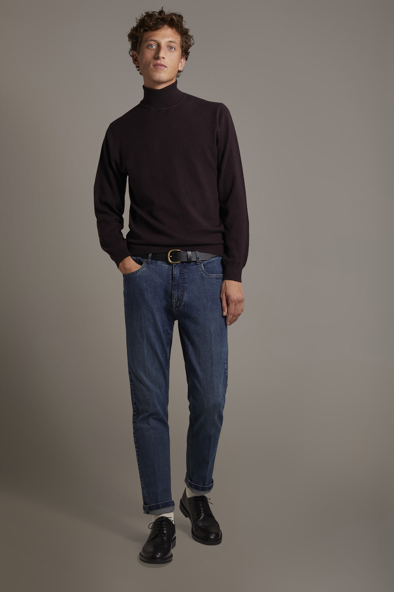 Jeans uomo 5 tasche regular fit tessuto denim image number null
