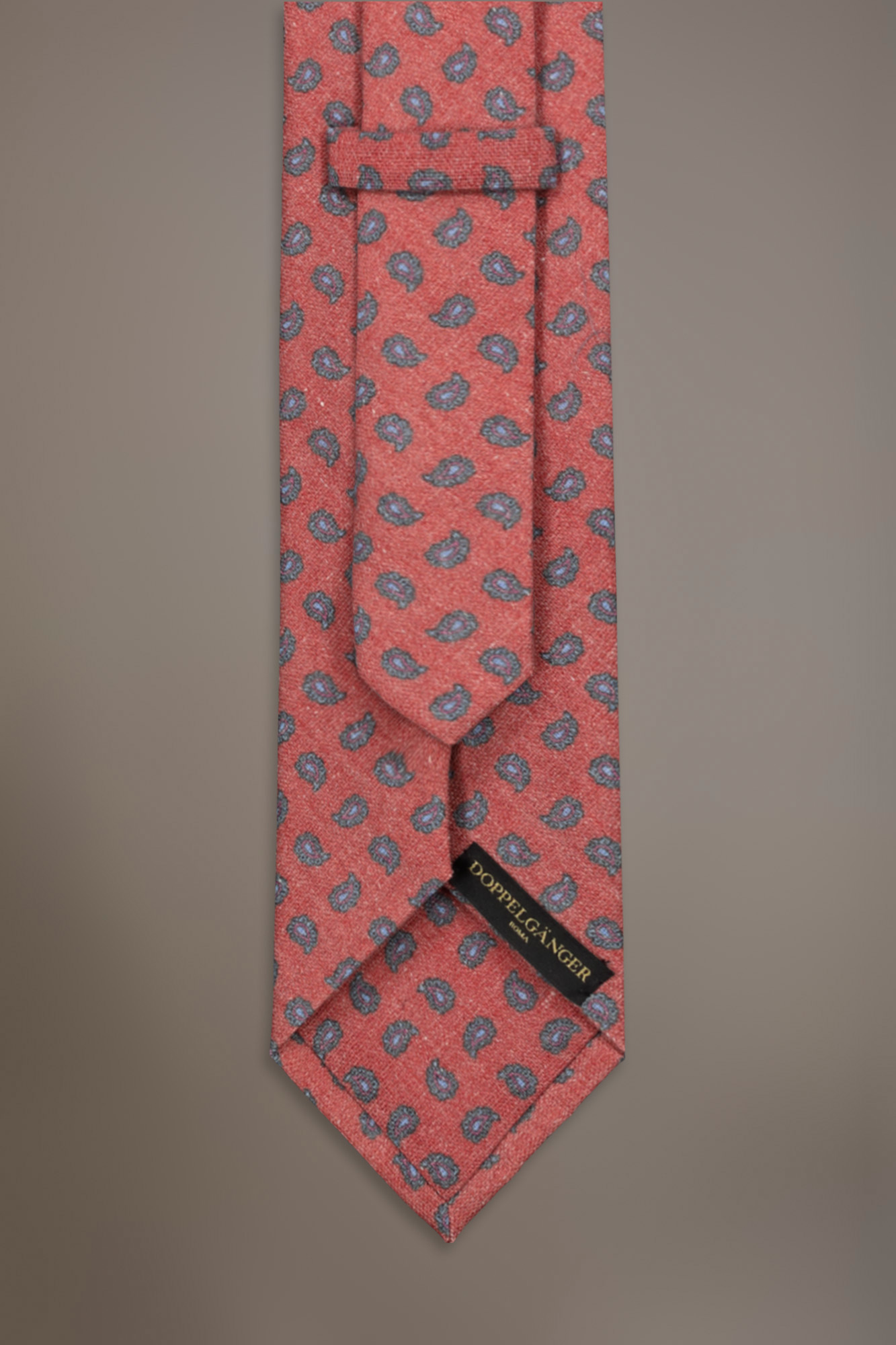Cravatta misto lino fantasia image number null