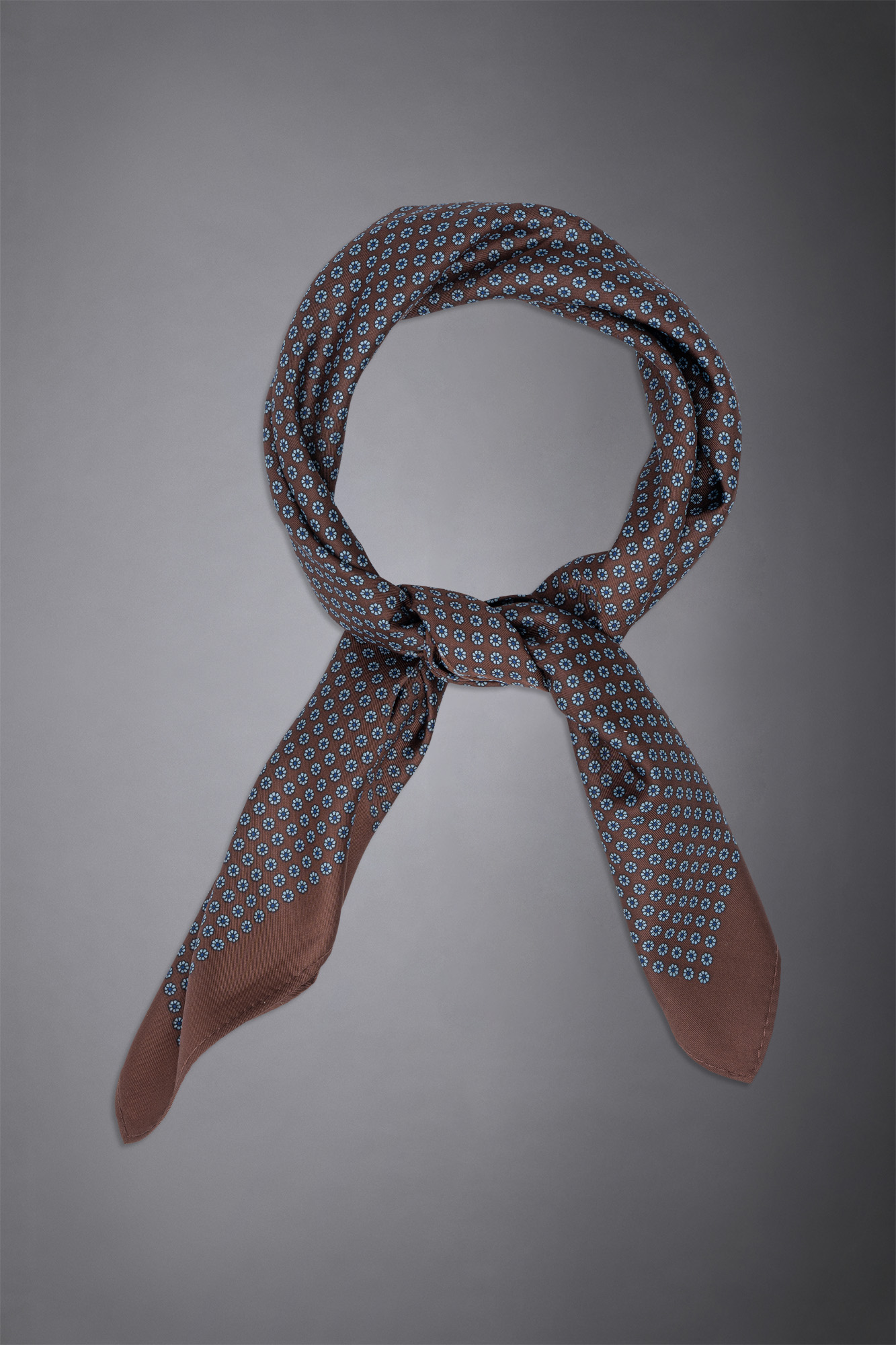 Men's patterned printed twill foulard image number null