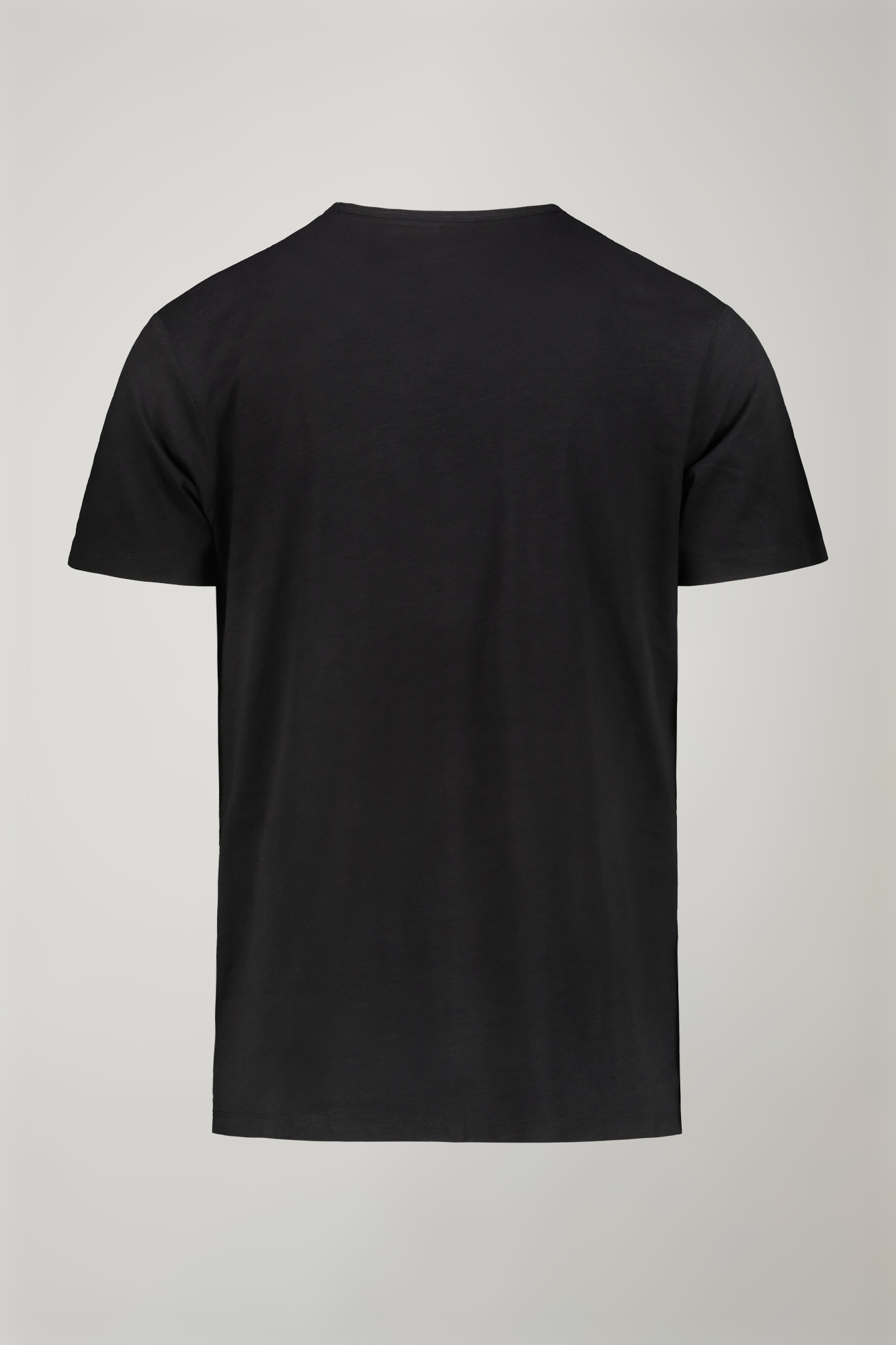 Men’s v-neck t-shirt 100% cotton flamed effect regular fit image number null