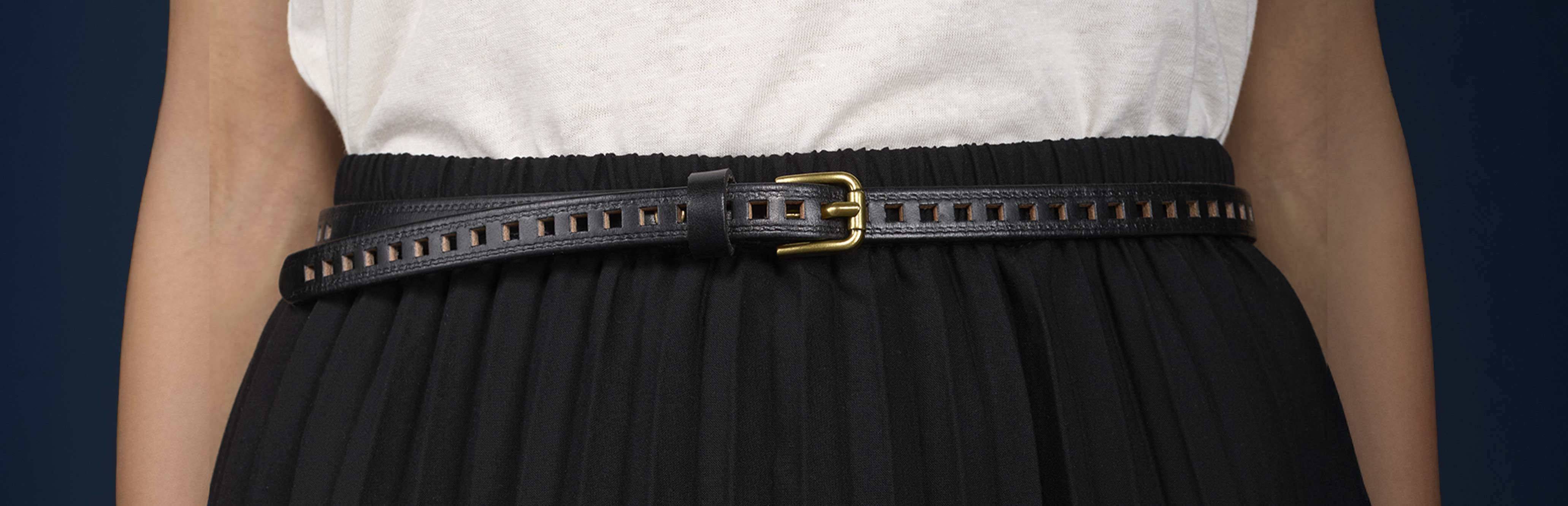 2 Cinture Larghe Elastiche Da Donna – Nere, Tessuto Intrecciato, 63x5 Cm, Accessorio Moda Versatile - 3